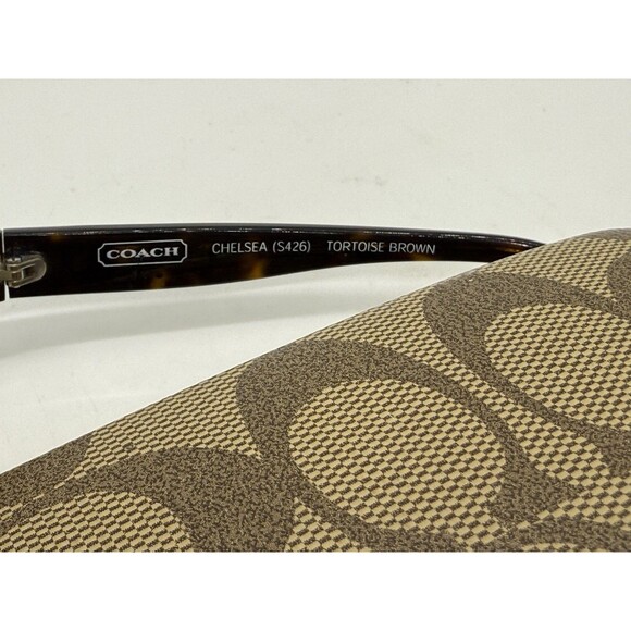Coach CHELSEA S426 TORTOISE BROWN Eyeglasses 125 & Vintage Coach Hard Shell - Picture 3 of 16